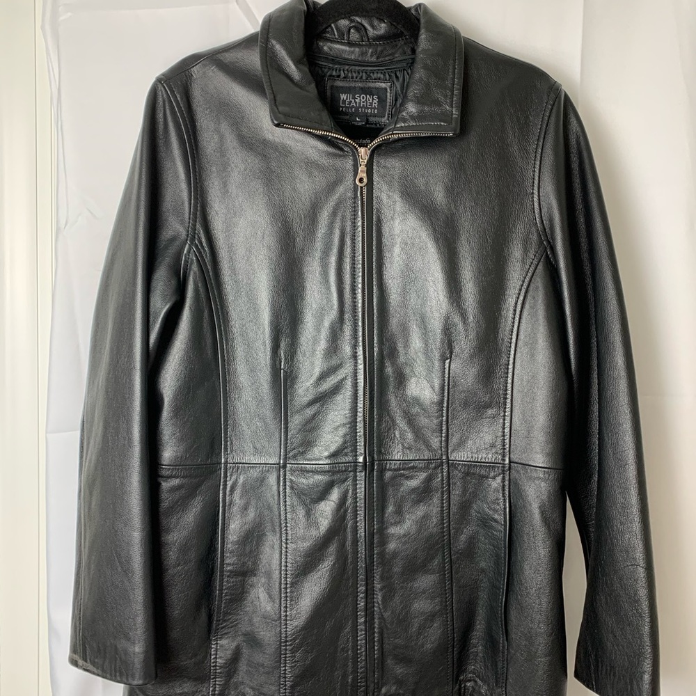 Vintage Wilson’s leather pelle studio coat